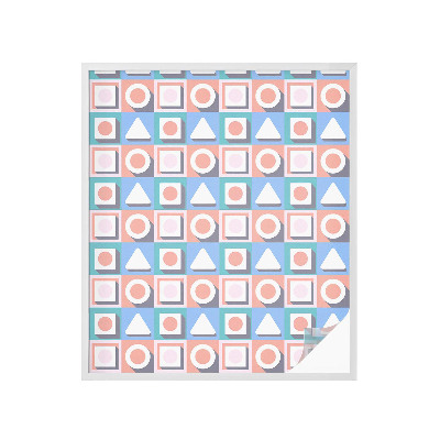 Pellicola per vetri effetto ghiaccio colorato Motivi geometrici