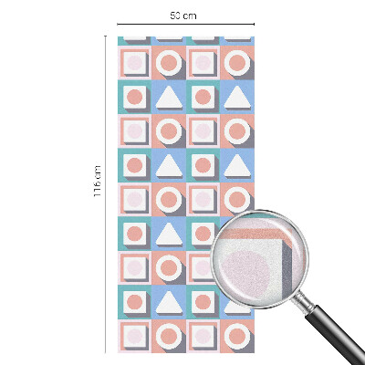 Pellicola per vetri effetto ghiaccio colorato Motivi geometrici