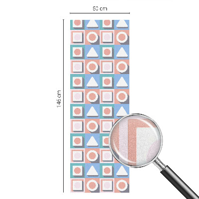 Pellicola per vetri effetto ghiaccio colorato Motivi geometrici