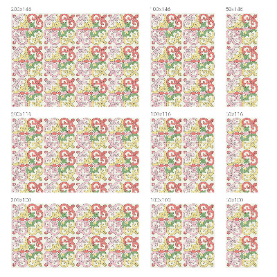 Pellicola adesiva effetto vetrata colorata ornamenti floreali