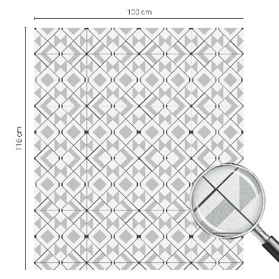 Pellicola adesiva effetto vetrata colorata Motivi geometrici