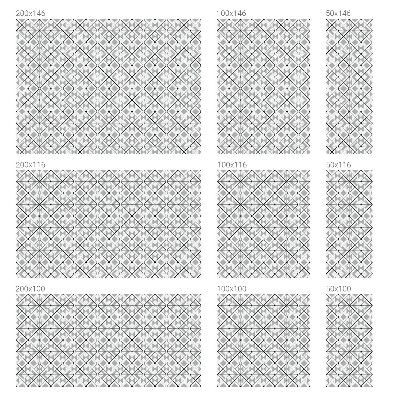 Pellicola adesiva effetto vetrata colorata Motivi geometrici