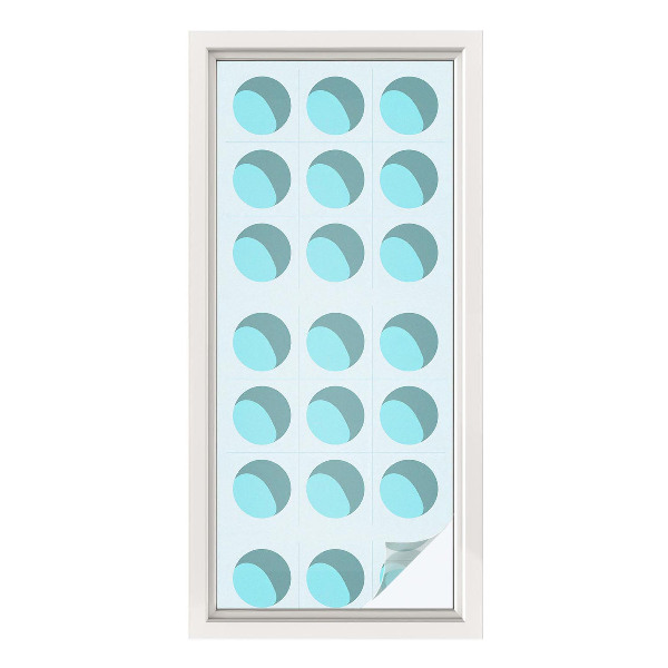 Pellicola per vetri effetto vetrata Ruote moderne