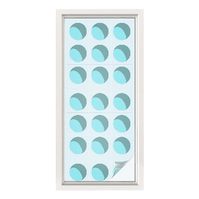 Pellicola per vetri effetto vetrata Ruote moderne