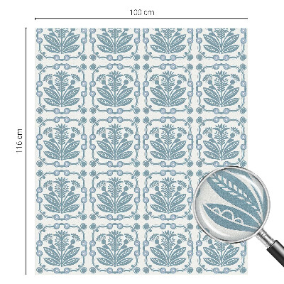 Pellicola per vetri effetto ghiaccio colorato Motivo floreale