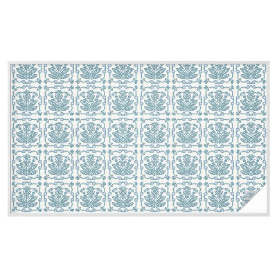 Pellicola per vetri effetto ghiaccio colorato Motivo floreale