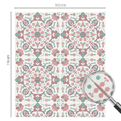 Pellicola adesiva effetto vetrata colorata Armonia floreale
