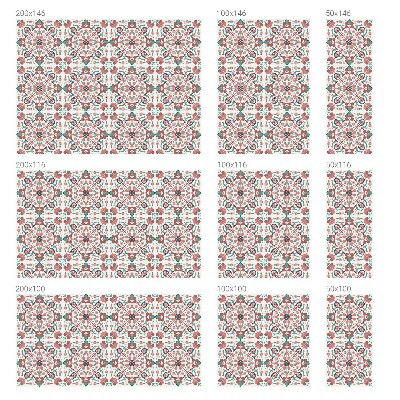 Pellicola adesiva effetto vetrata colorata Armonia floreale