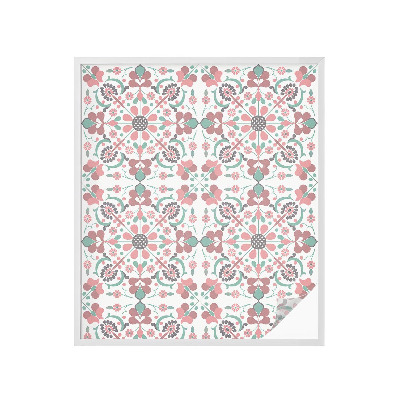 Pellicola adesiva effetto vetrata colorata Armonia floreale