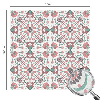 Pellicola adesiva effetto vetrata colorata Armonia floreale