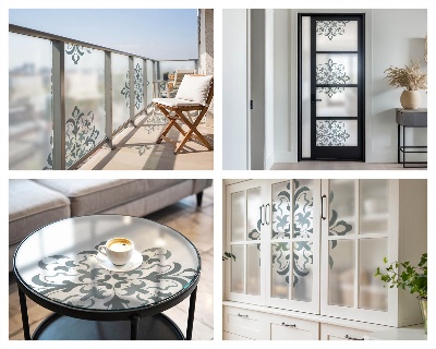 Pellicola decorativa per vetri Ornamento classico