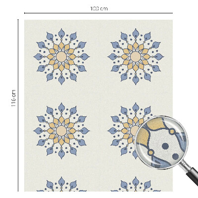 Pellicola per vetri effetto vetrata Mandala decorativo