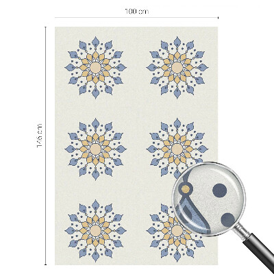 Pellicola per vetri effetto vetrata Mandala decorativo