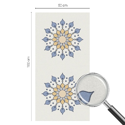 Pellicola per vetri effetto vetrata Mandala decorativo