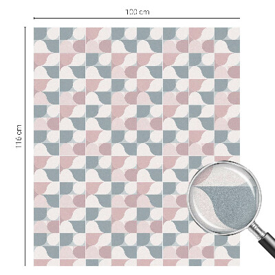 Pellicola adesiva effetto vetrata colorata Motivi pastello