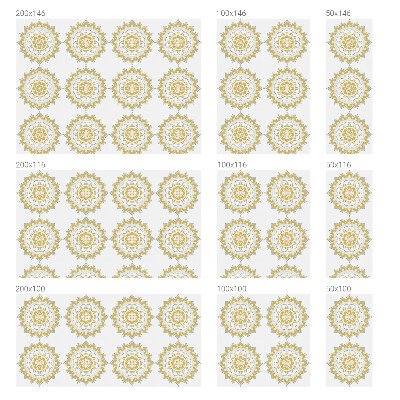 Pellicola decorativa per vetri Mandala floreale