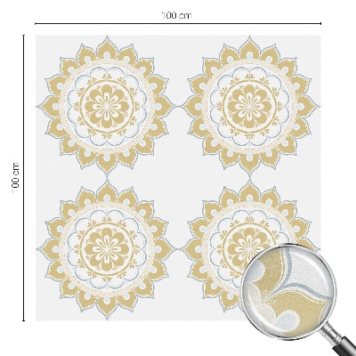 Pellicola decorativa per vetri Mandala floreale