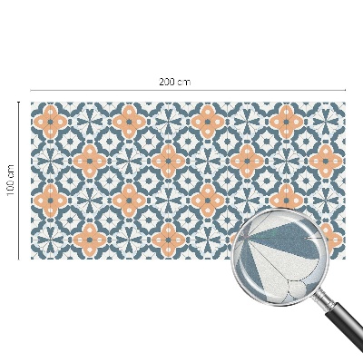 Pellicola per vetri effetto vetrata Fiori a mosaico