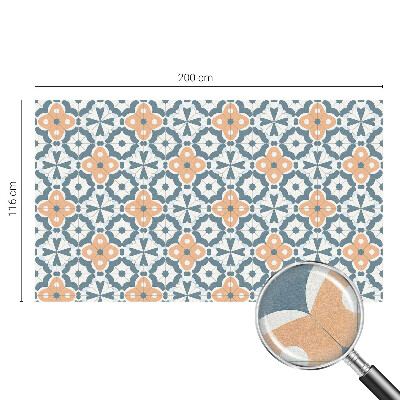 Pellicola per vetri effetto vetrata Fiori a mosaico