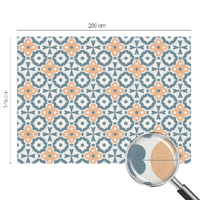 Pellicola per vetri effetto vetrata Fiori a mosaico