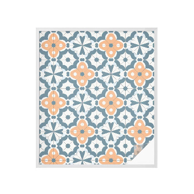 Pellicola per vetri effetto vetrata Fiori a mosaico