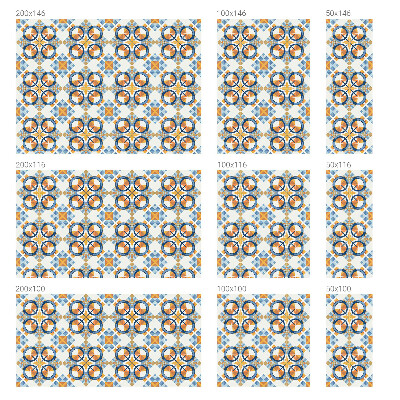 Pellicola per vetri effetto vetrata Motivo geometrico