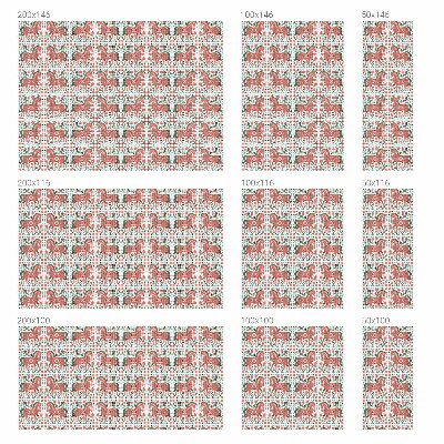 Pellicola adesiva effetto vetrata colorata Cavalli colorati