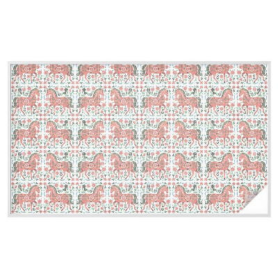 Pellicola adesiva effetto vetrata colorata Cavalli colorati