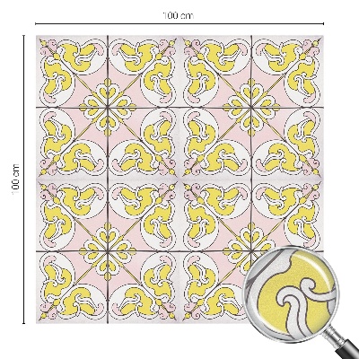 Pellicola per vetri effetto ghiaccio colorato Fiori astratti