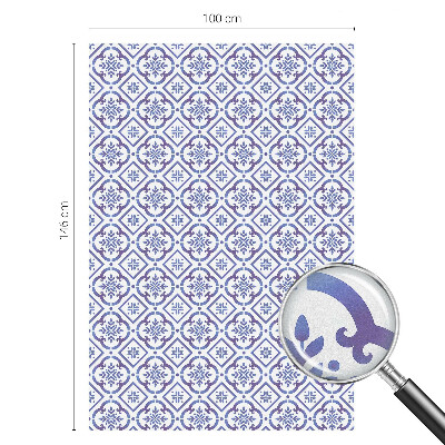 Pellicola decorativa per vetri piastrelle blu