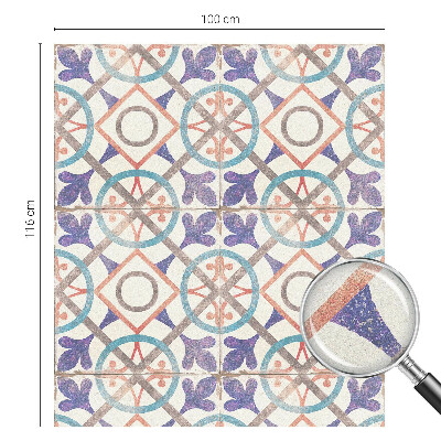 Pellicola per vetri effetto ghiaccio colorato mosaici colorati