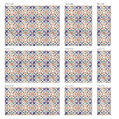 Pellicola per vetri effetto ghiaccio colorato mosaici colorati