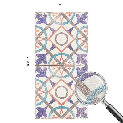 Pellicola per vetri effetto ghiaccio colorato mosaici colorati