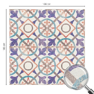 Pellicola per vetri effetto ghiaccio colorato mosaici colorati