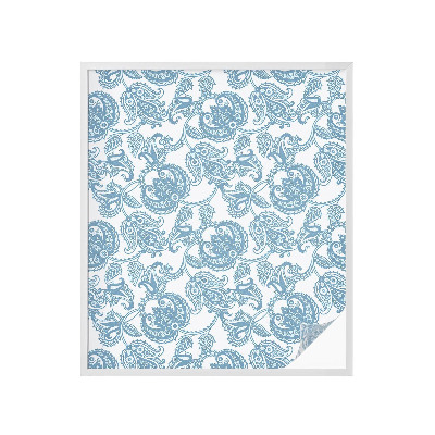 Pellicola per vetri privacy Ornamenti blu