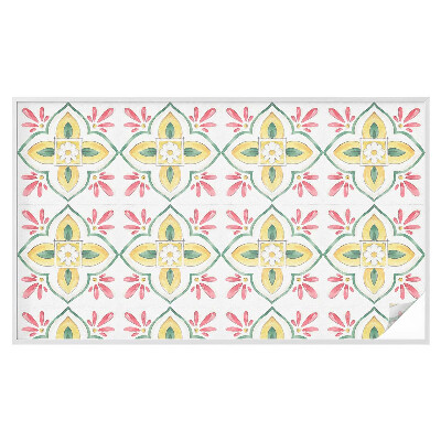 Pellicola per vetri effetto ghiaccio colorato Ornamento floreale