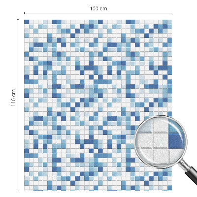 Pellicola adesiva effetto vetrata colorata Gioco di tessere