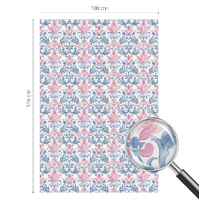 Pellicola per vetri effetto vetrata Simmetria floreale