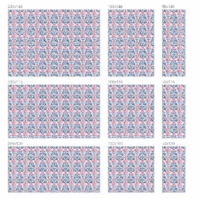 Pellicola per vetri effetto vetrata Simmetria floreale