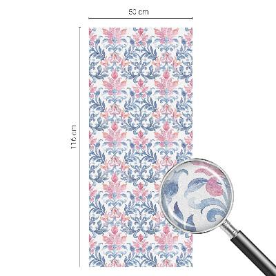 Pellicola per vetri effetto vetrata Simmetria floreale