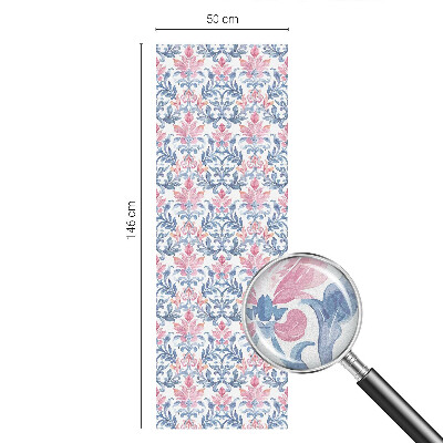 Pellicola per vetri effetto vetrata Simmetria floreale