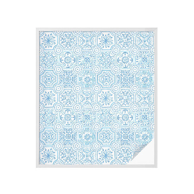 Pellicola decorativa per vetri piastrelle blu