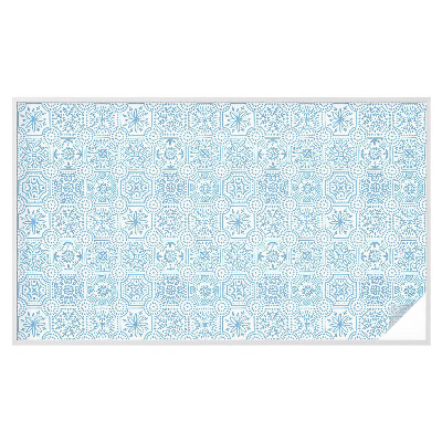 Pellicola decorativa per vetri piastrelle blu