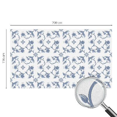 Pellicola adesiva effetto vetrata colorata Ornamento floreale