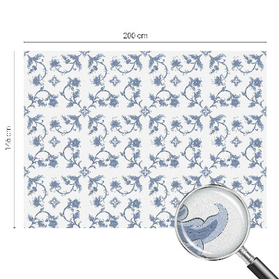 Pellicola adesiva effetto vetrata colorata Ornamento floreale