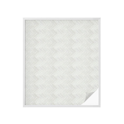 Pellicola per vetri effetto ghiaccio colorato Spina di pesce grigia