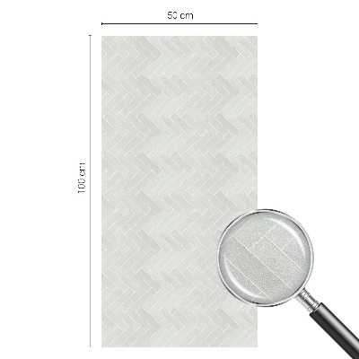 Pellicola per vetri effetto ghiaccio colorato Spina di pesce grigia