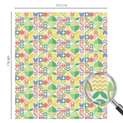 Pellicola per vetri privacy Frutti colorati