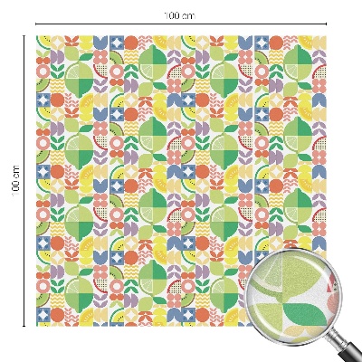 Pellicola per vetri privacy Frutti colorati