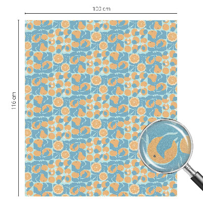 Pellicola decorativa per vetri Agrumi di pesce